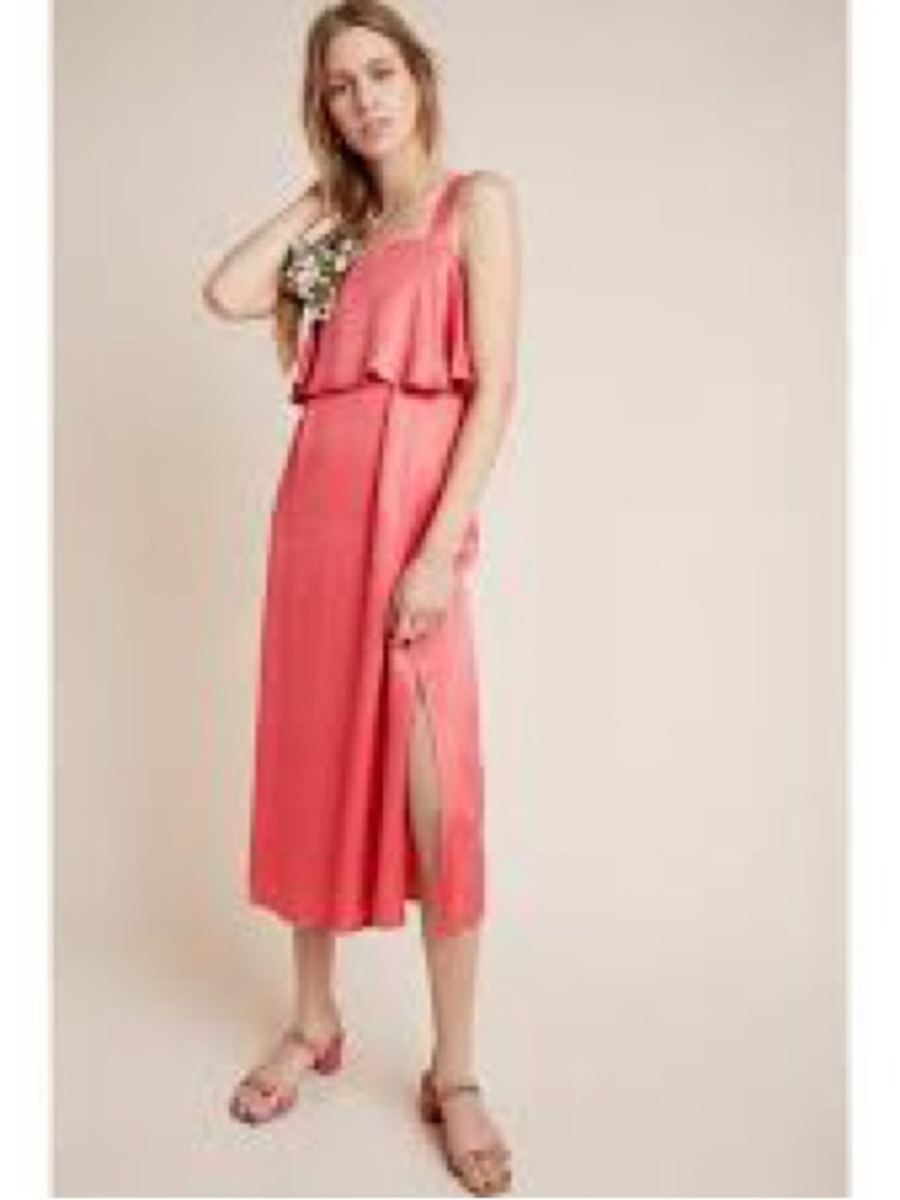 Anthropologie Bl-nk Shelley Midi Dress Sz S NWT